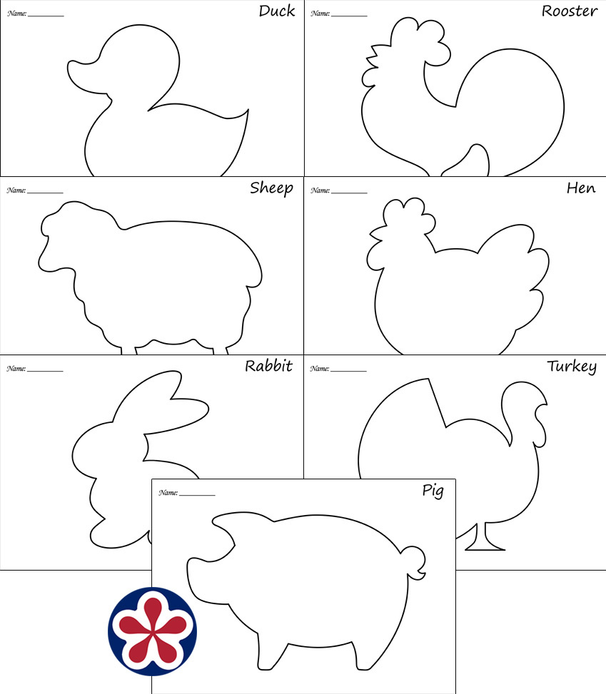 Farm Animal Outline Images. TeachersMag Farm Animal Outline Images. TeachersMag