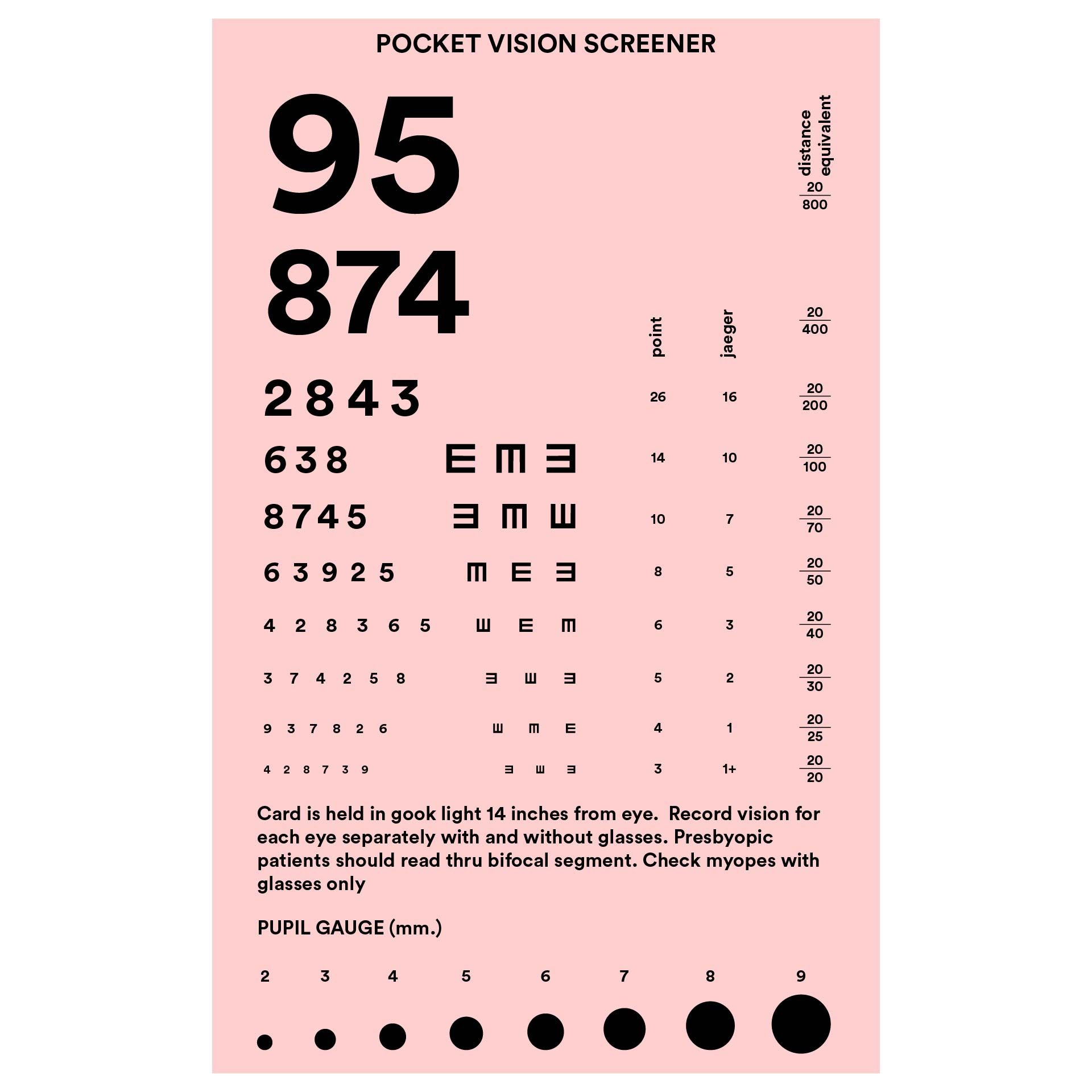 Fasten Eye Test Chart Jaeger Eye Chart - Handheld Near Vision Fasten Eye Test Chart Jaeger Eye Chart - Handheld Near Vision