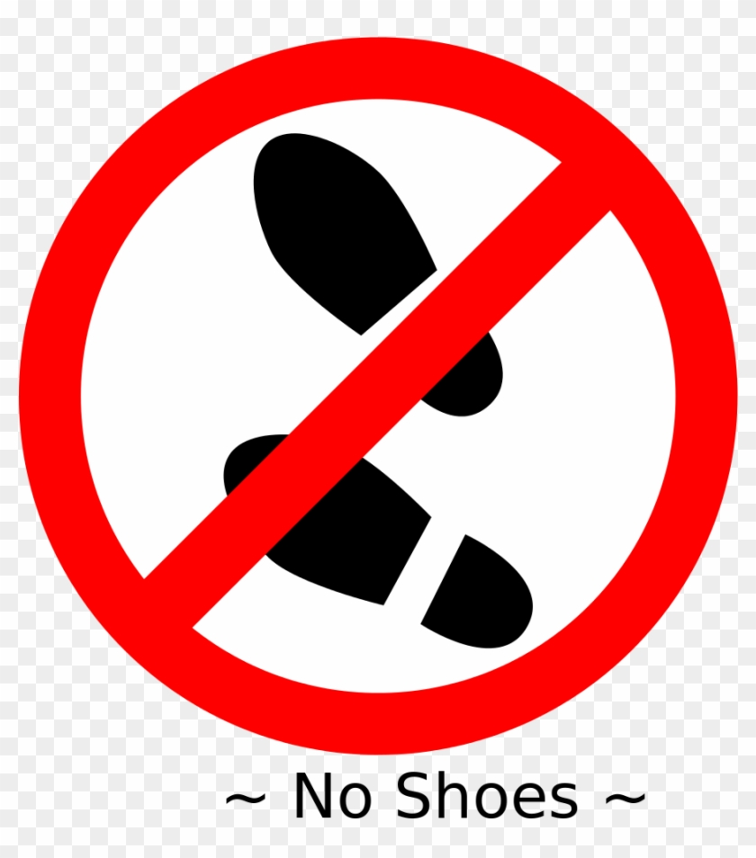 File - No Shoes - Svg - Remove Your Shoes Sign Printable - Free