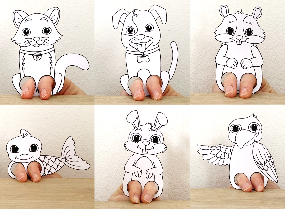 Finger  puppet printable