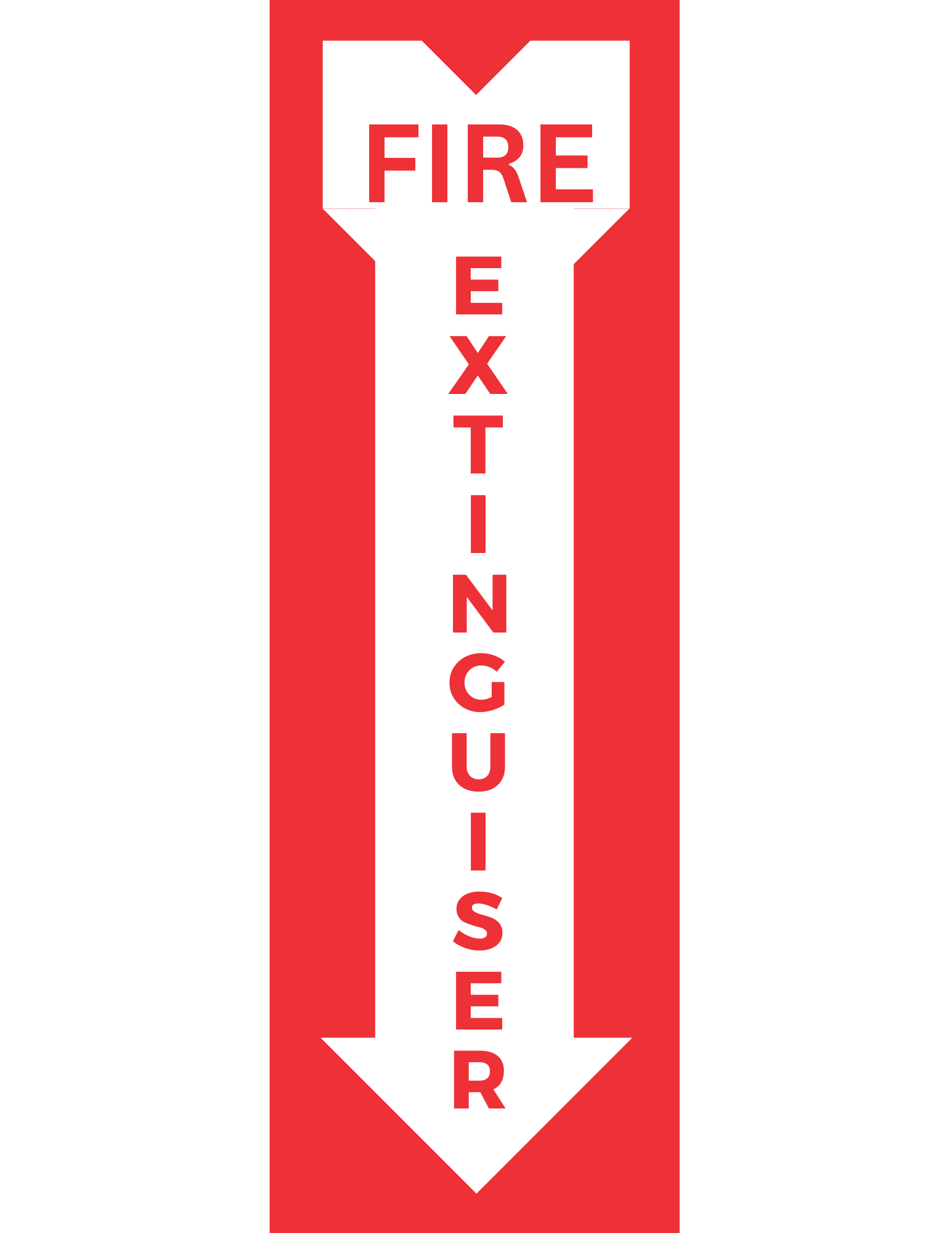 Fire Extinguisher Down Arrow Template: Printable Templates (Free