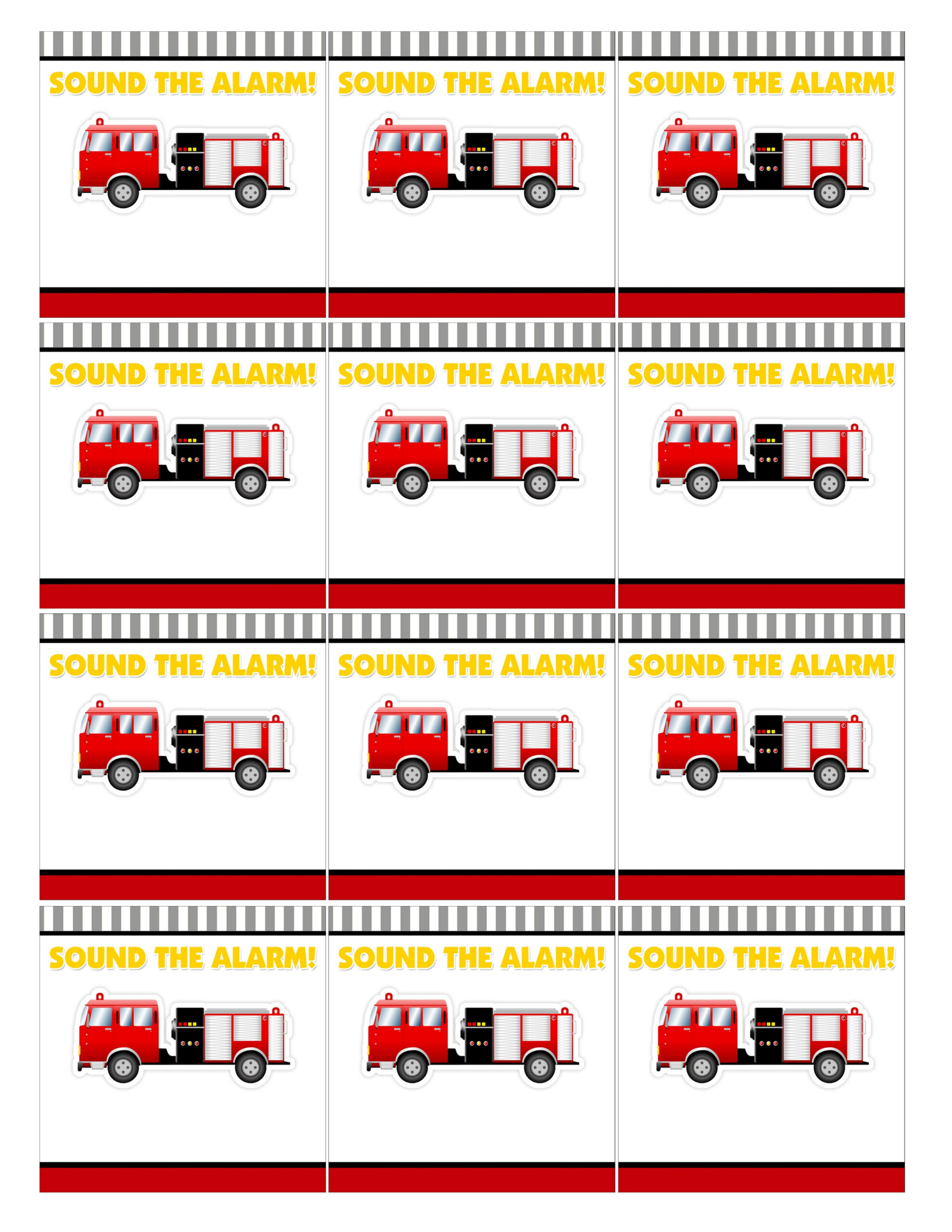 Fire Truck Birthday Party with FREE Printables - How to Nest for Less™