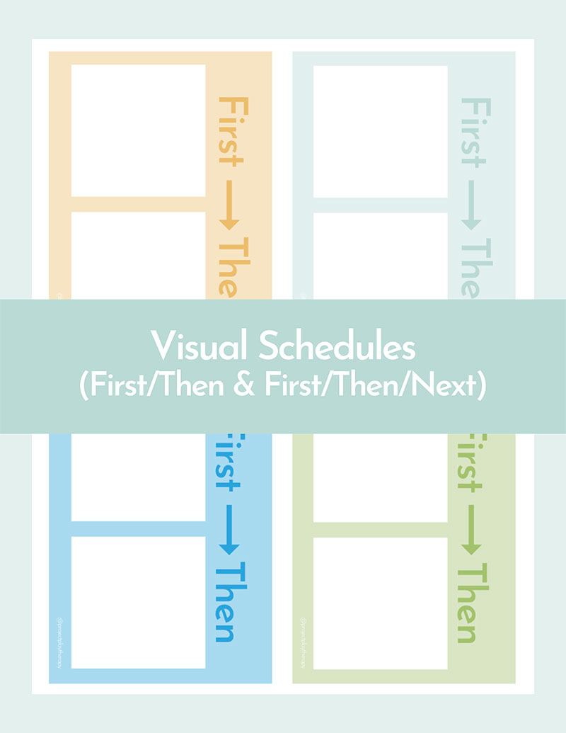 First Then Board  First Then Visual Free Printable  PEC Cards