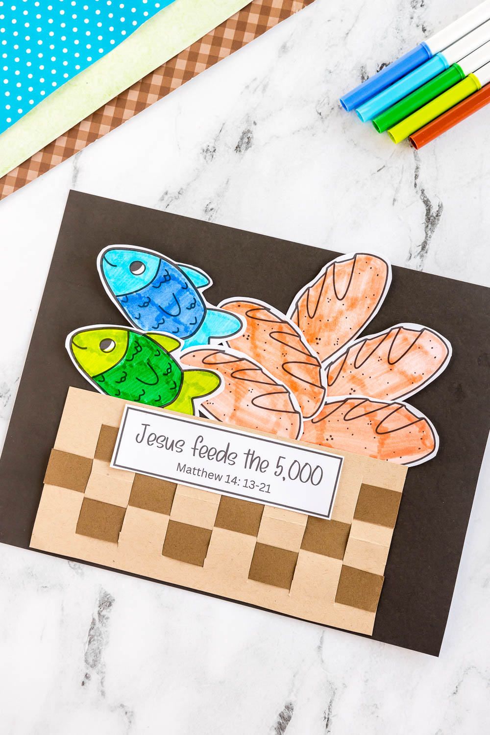 Five Loaves and Two Fishes Craft - Made To Be A Momma