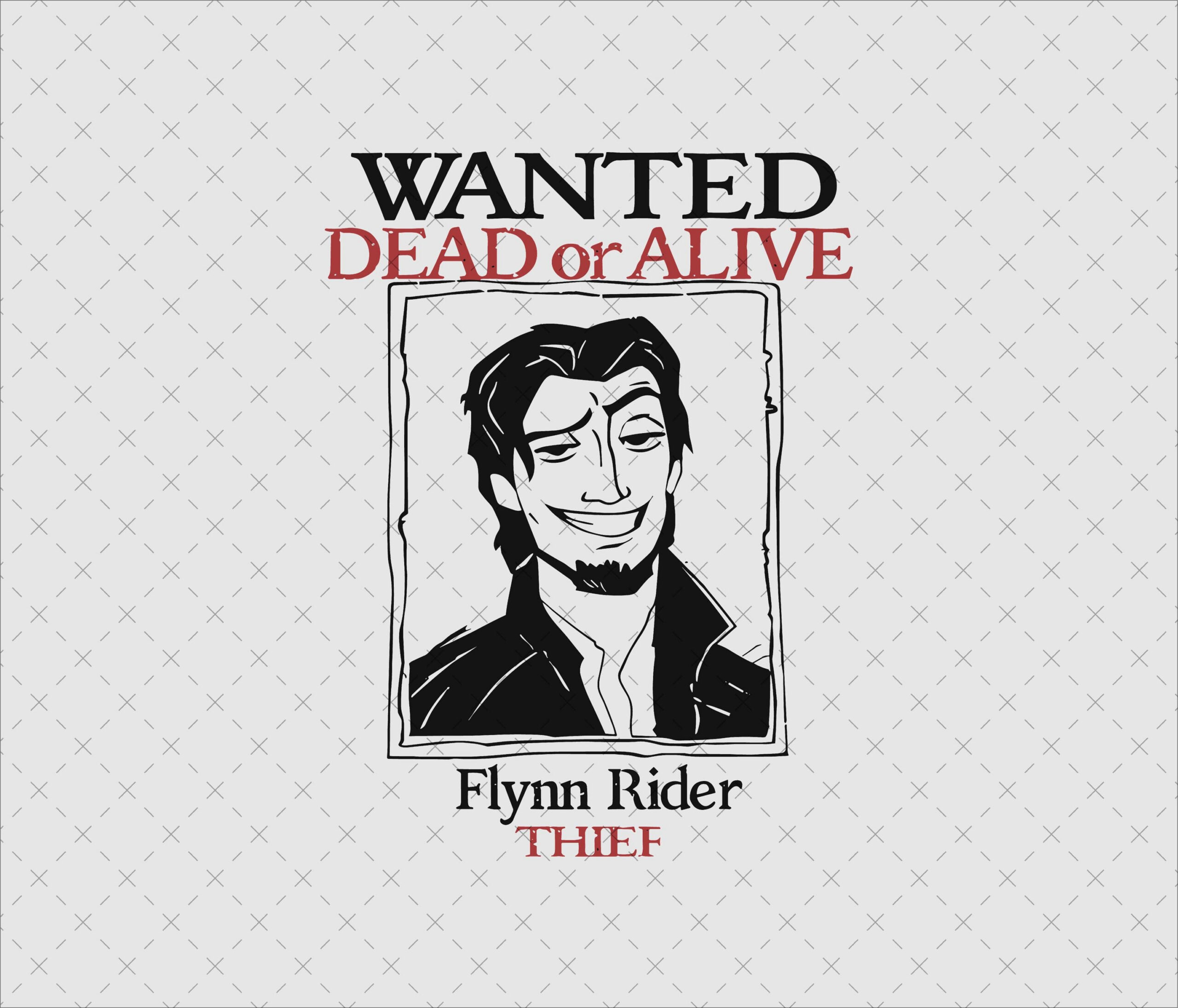 Flynn rider wanted poster - Etsy
