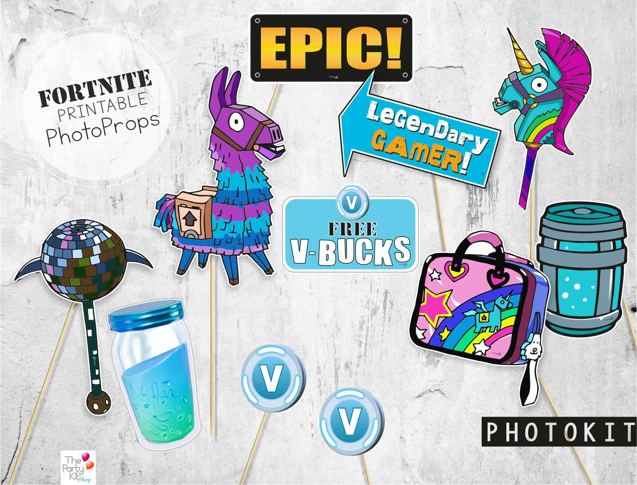FORTNITE party printables + FREEBIES - The Party Kit Shop FORTNITE party printables + FREEBIES - The Party Kit Shop
