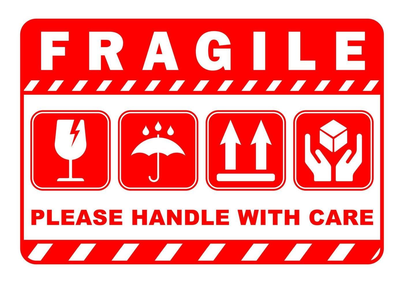 Fragile Stickers For Moving  Labels Per Roll,Handle With Care,