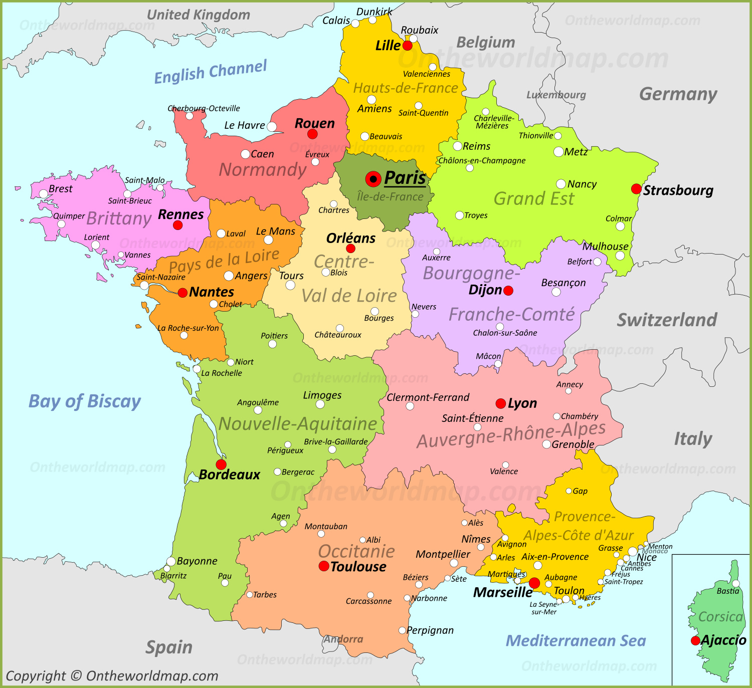France Map Discover France with Detailed Maps France Map Discover France with Detailed Maps