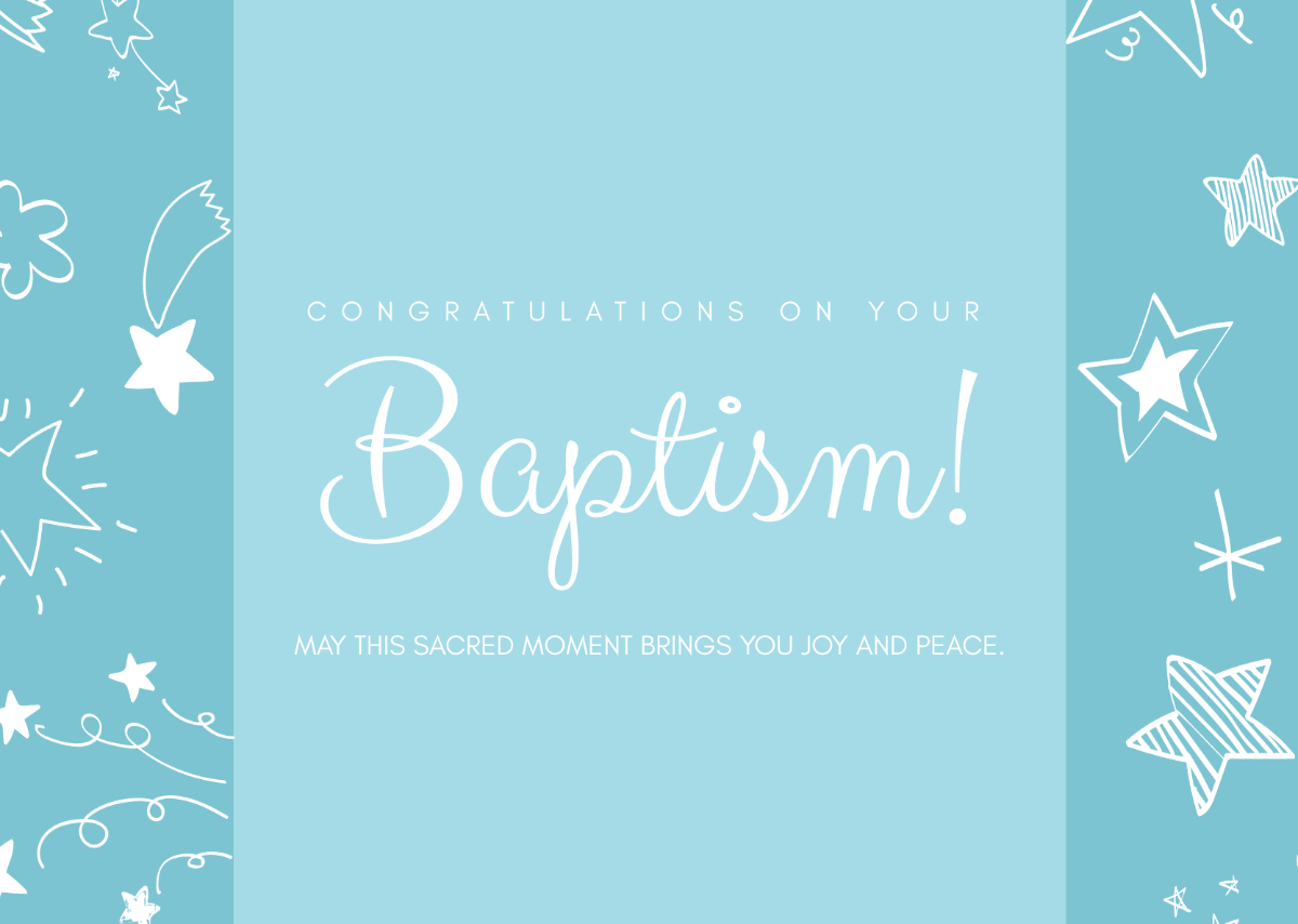 Free Baptism Card Templates, Editable and Printable