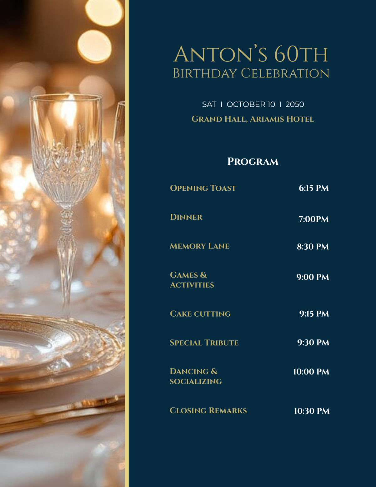Free Birthday Program Templates, Editable and Printable