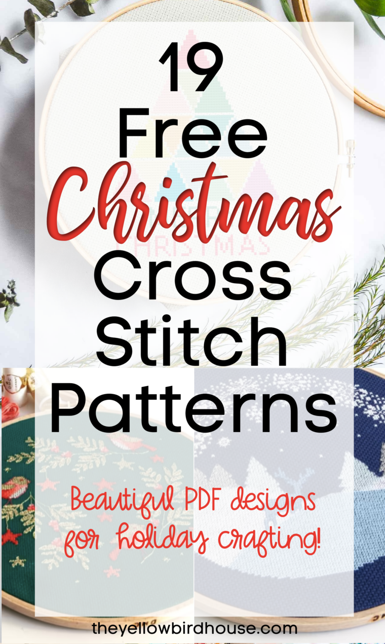 Free Christmas Cross Stitch Patterns - The Yellow Birdhouse