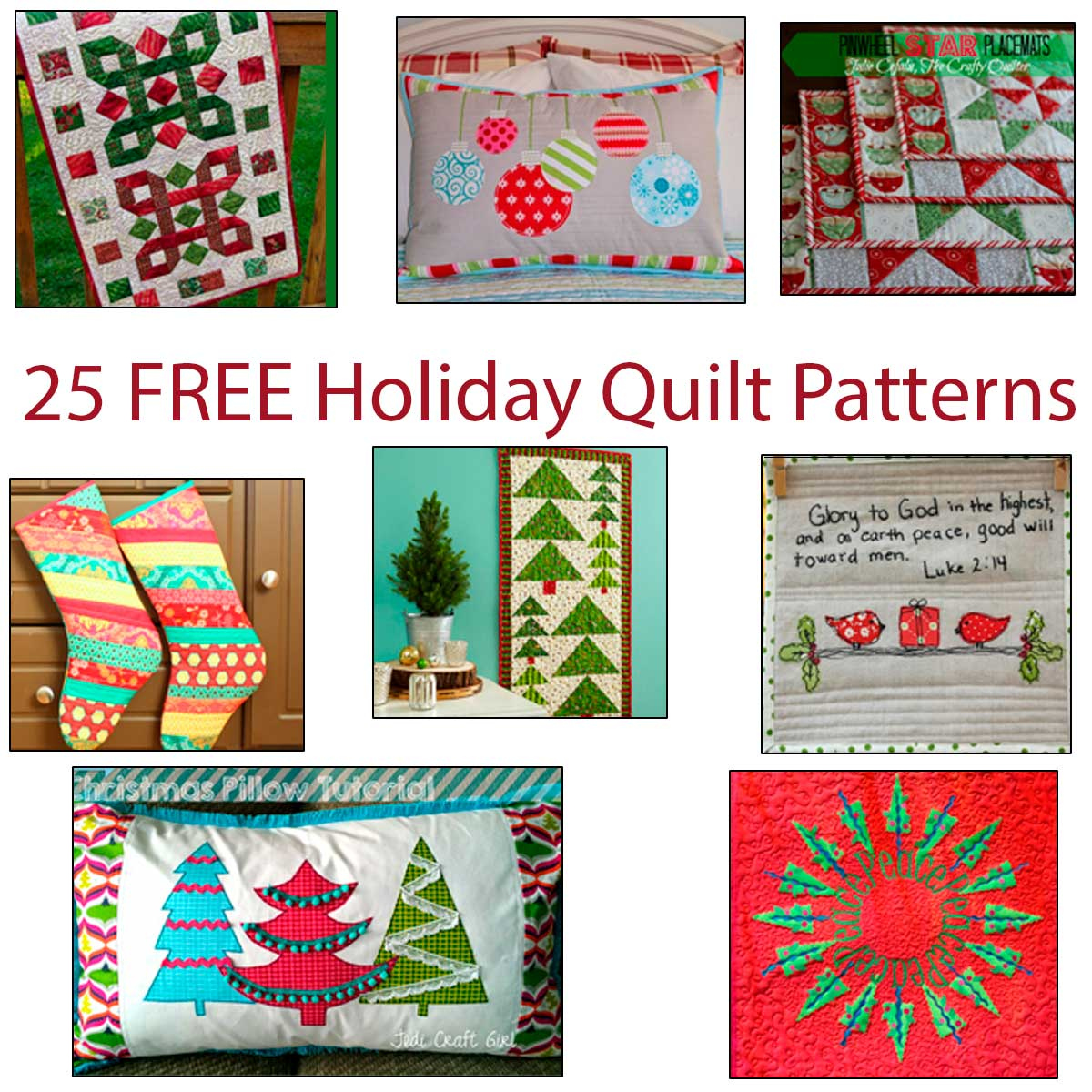 Free Christmas Quilt Patterns - Freemotion by the River