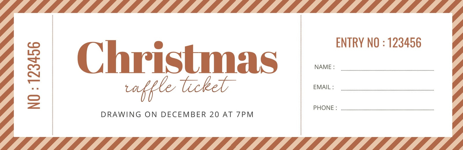 Free Christmas ticket templates to edit and print  Canva