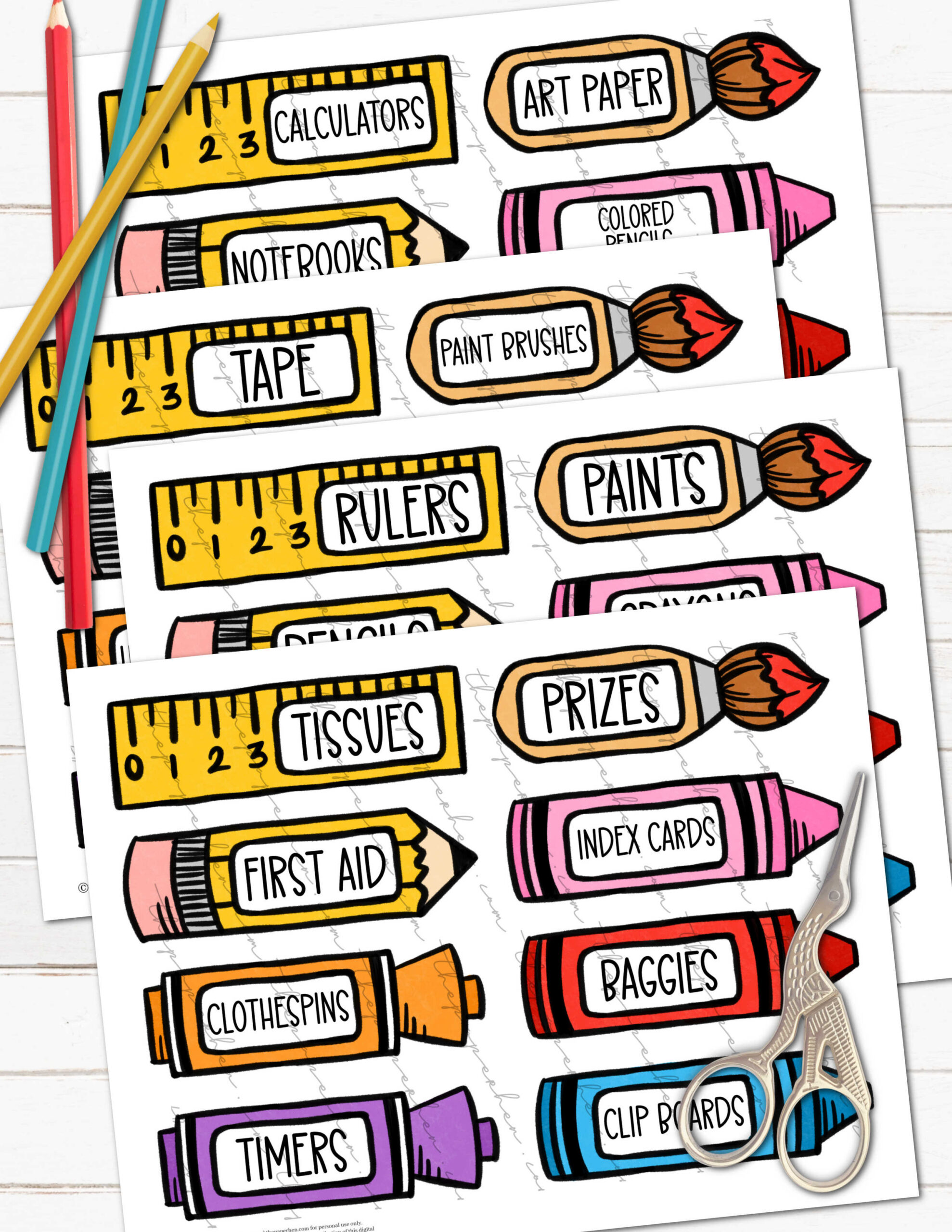 FREE Classroom Labels for Teachers! - A Country Girl