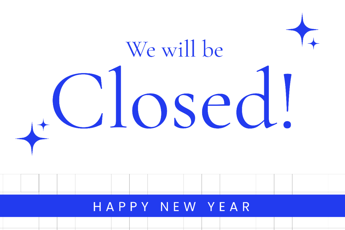 Free Closed for New Year Sign Template to Edit Online Free Closed for New Year Sign Template to Edit Online
