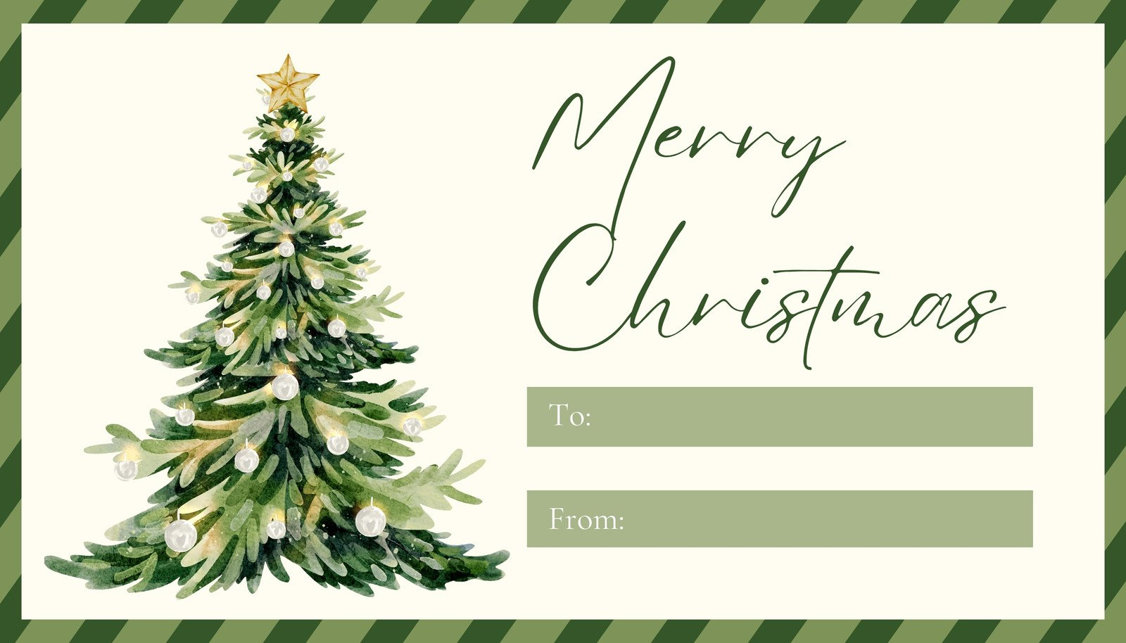 Free custom printable Christmas tag templates  Canva