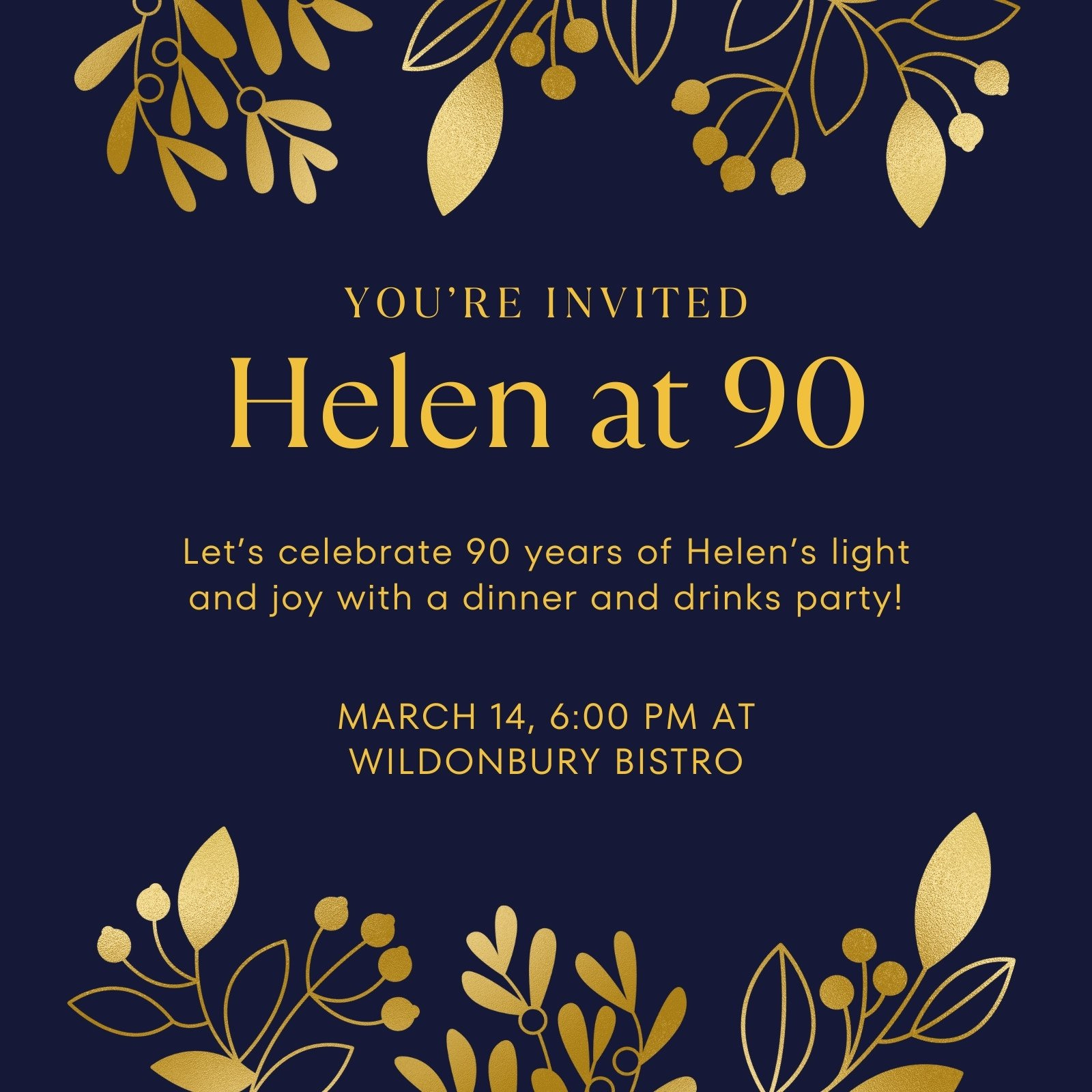 Free custom printable th birthday card templates  Canva