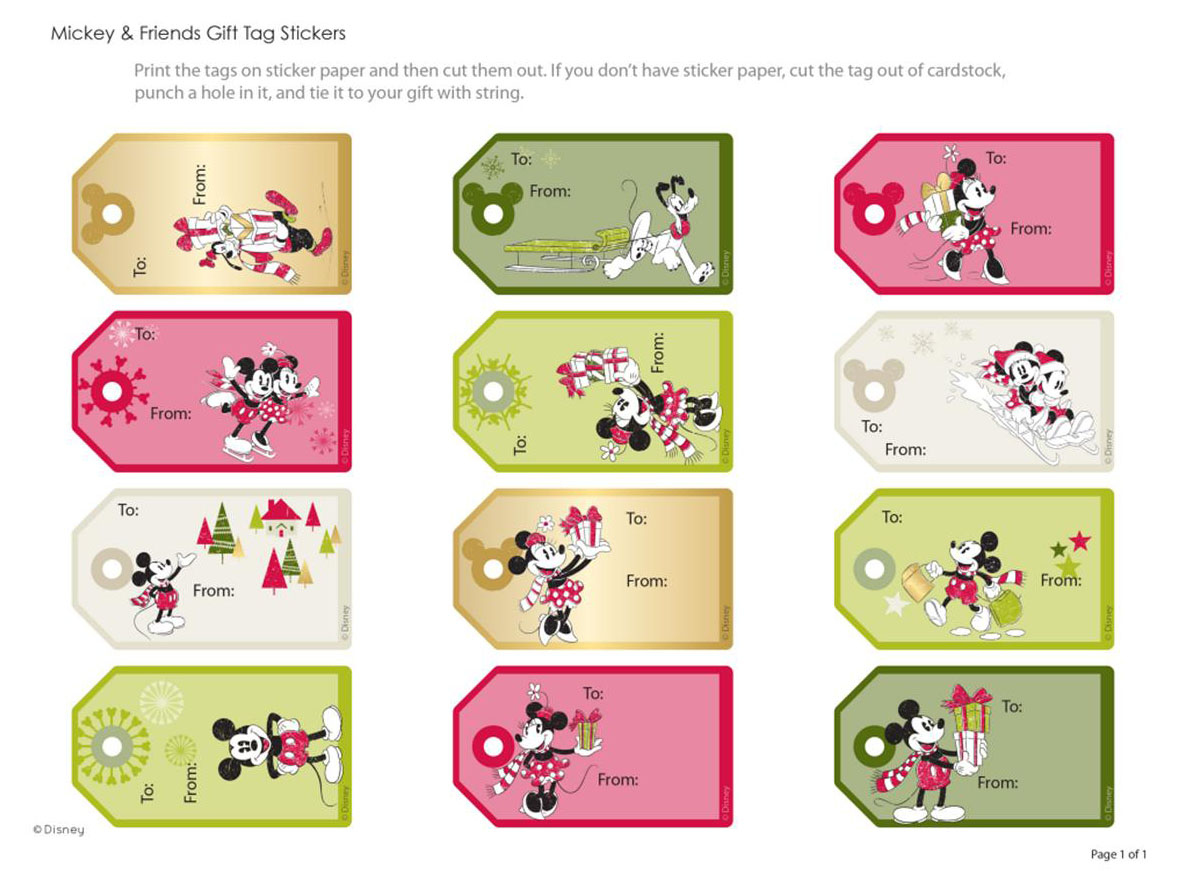Free Disney Christmas Printables  Disney Momma