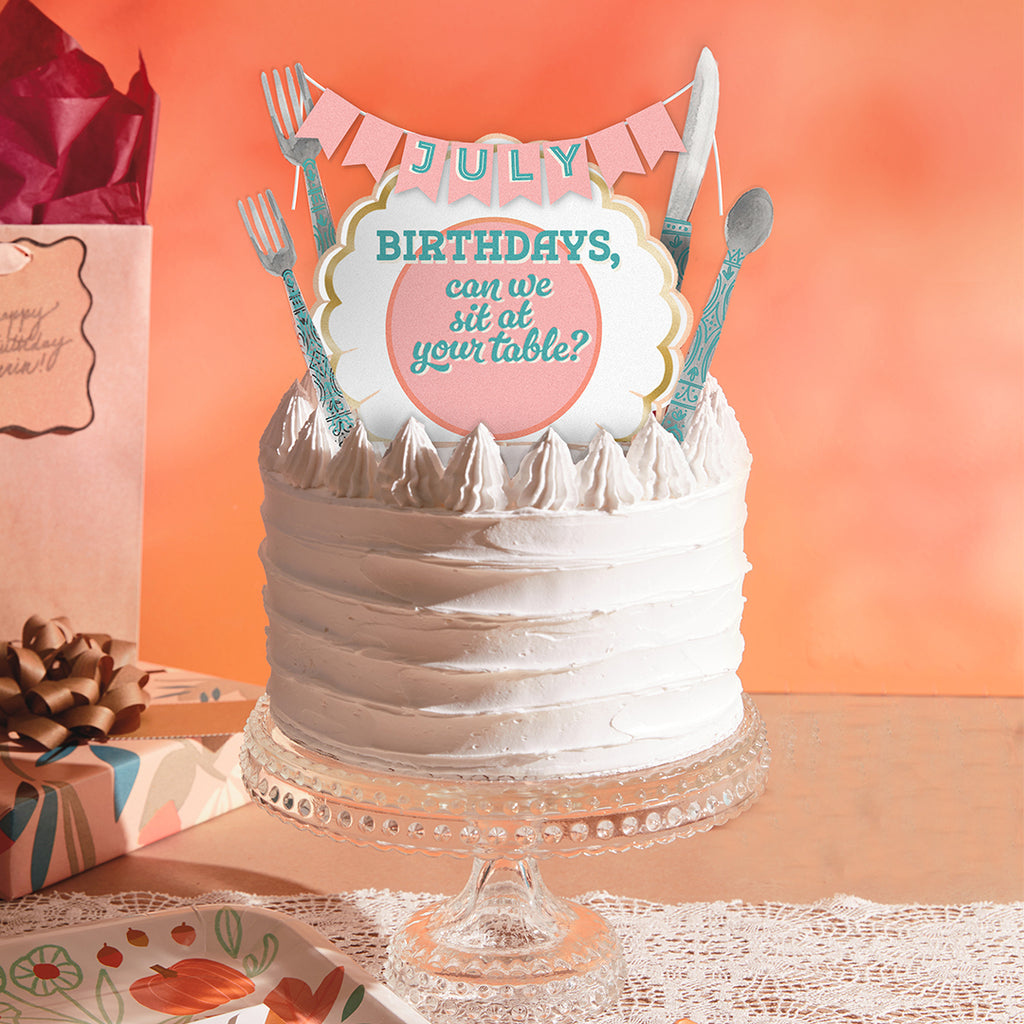 Free DIY Birthday Month Cake Toppers  Hallmark UK