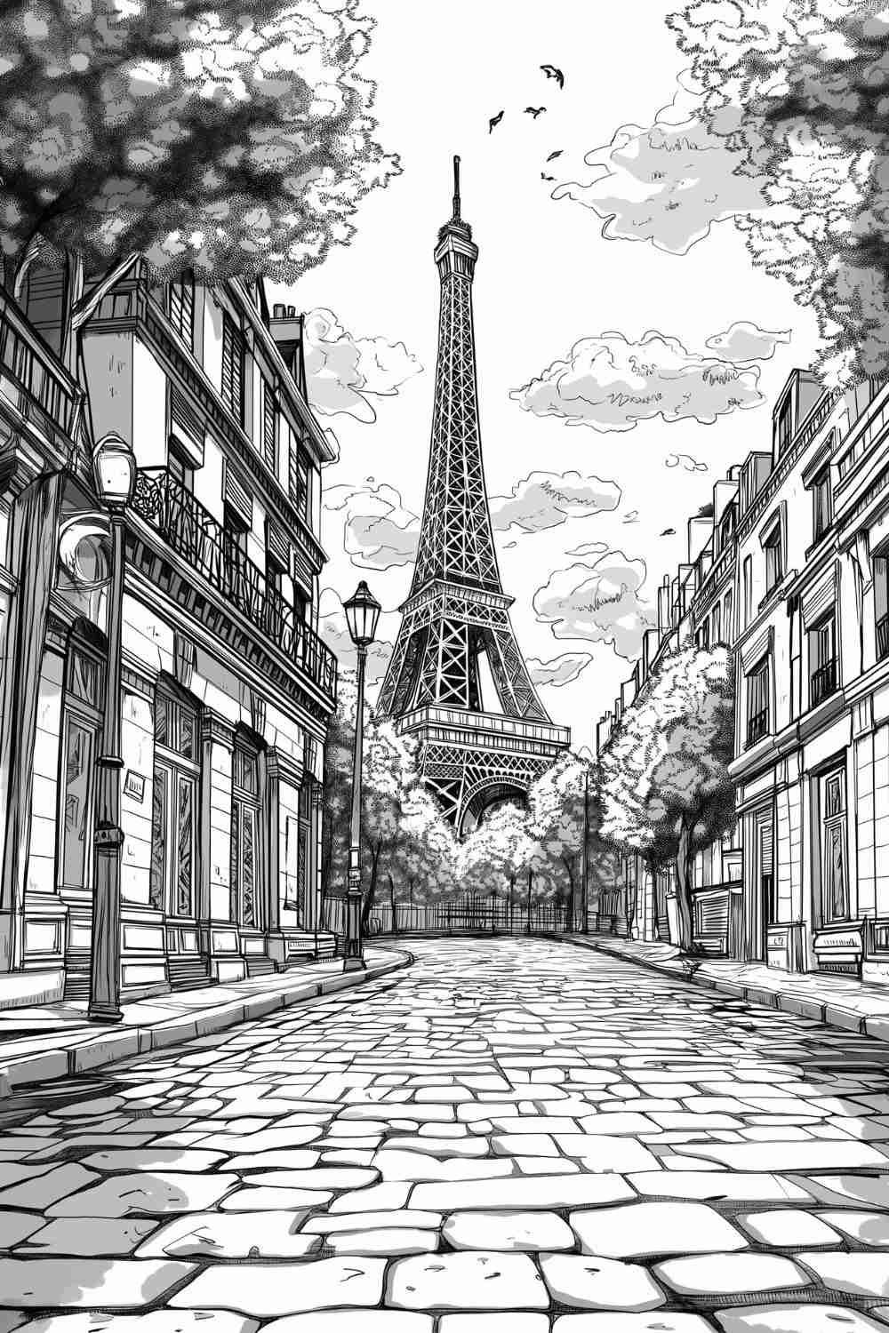 Free Eiffel Tower Coloring Page – Detailed Printable for All Ages Free Eiffel Tower Coloring Page – Detailed Printable for All Ages