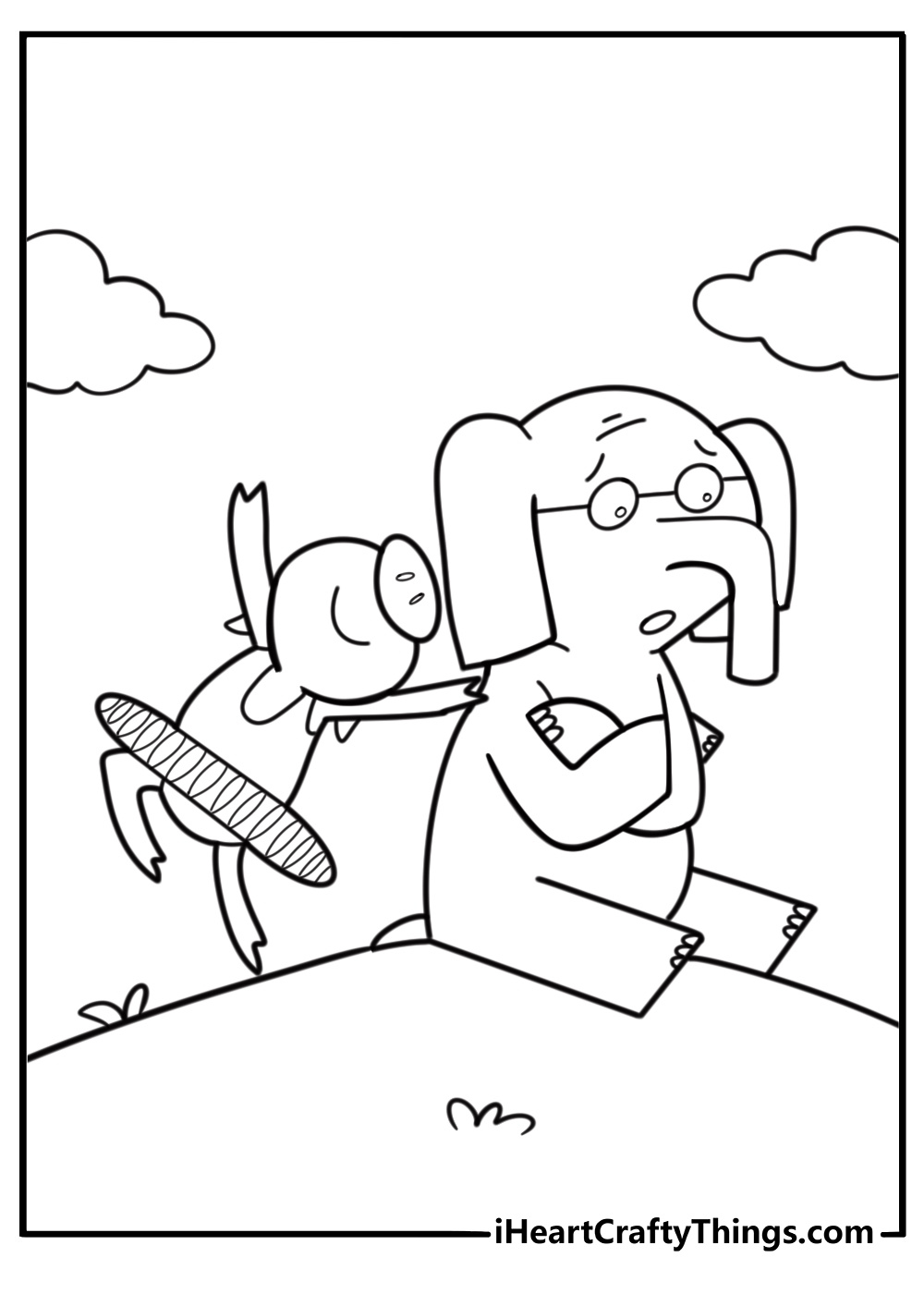 Free Elephant And Piggie Coloring Pages For Kids