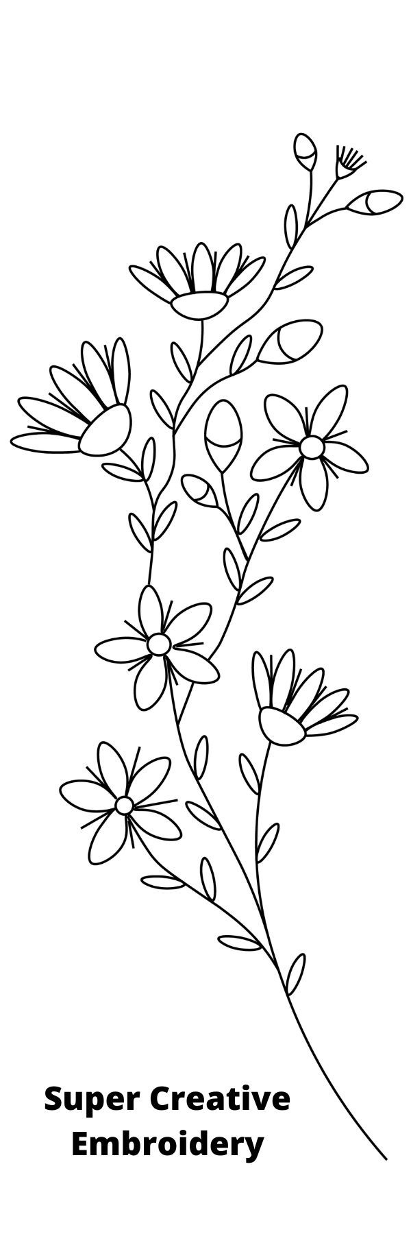 Free Embroidery Pattern / PDF / Printable / Super Creative