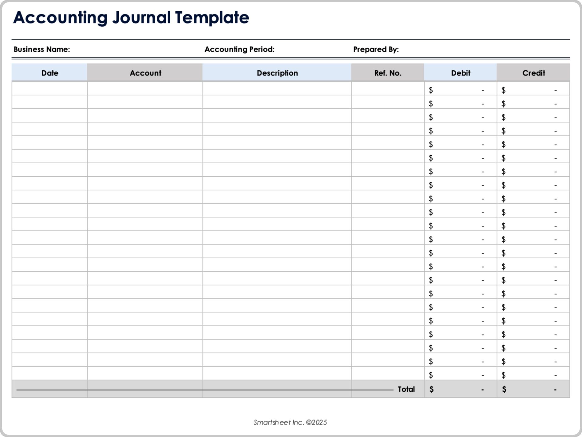 Free Excel Accounting Templates