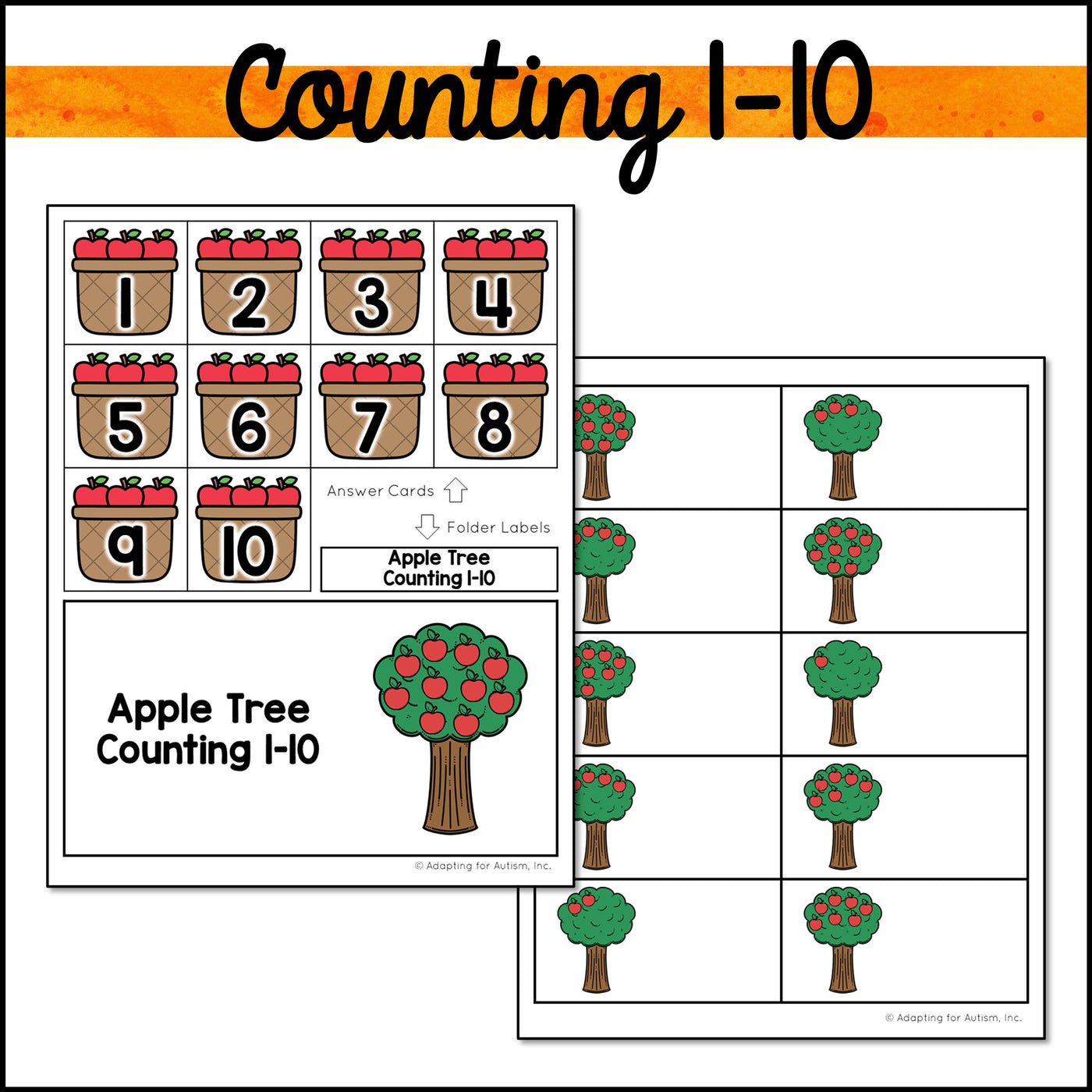 FREE Fall File Folder Games and Activities – Autism Work Tasks