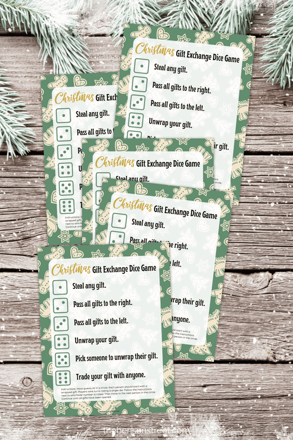 FREE Gift Exchange Christmas Dice Game Printable FREE Gift Exchange Christmas Dice Game Printable
