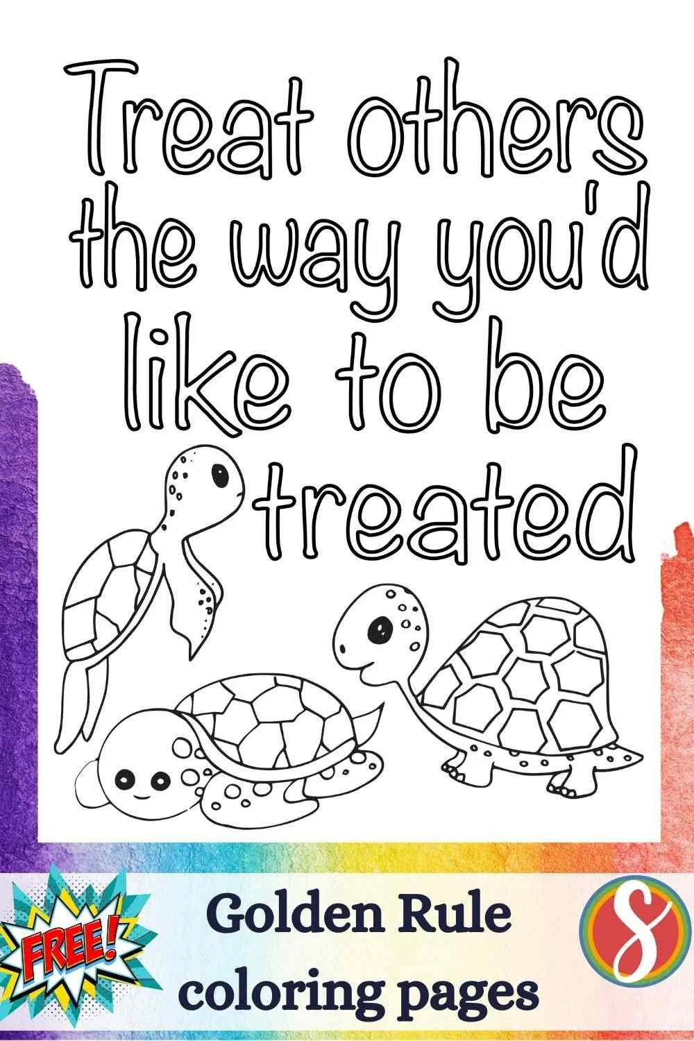 Free Golden Rule Coloring Pages — Stevie Doodles Free Golden Rule Coloring Pages — Stevie Doodles