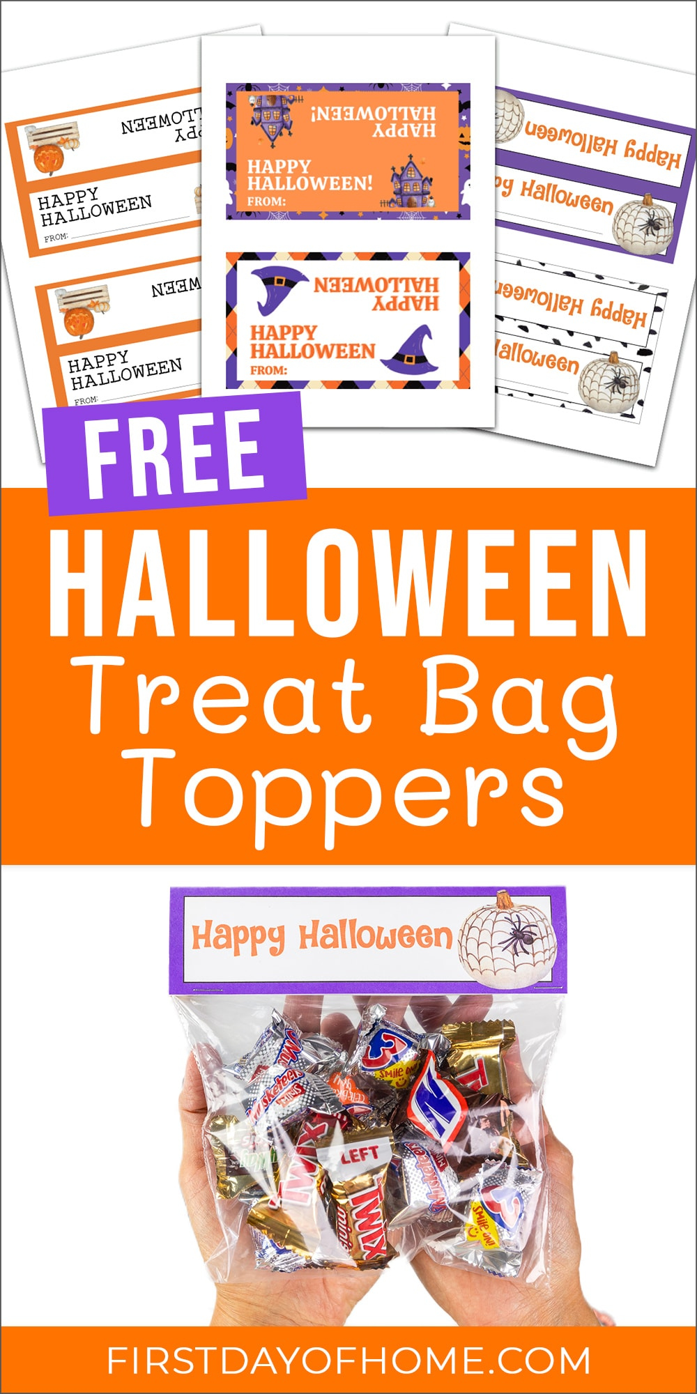 Free Halloween Treat Bag Toppers First Day of Home Free Halloween Treat Bag Toppers First Day of Home
