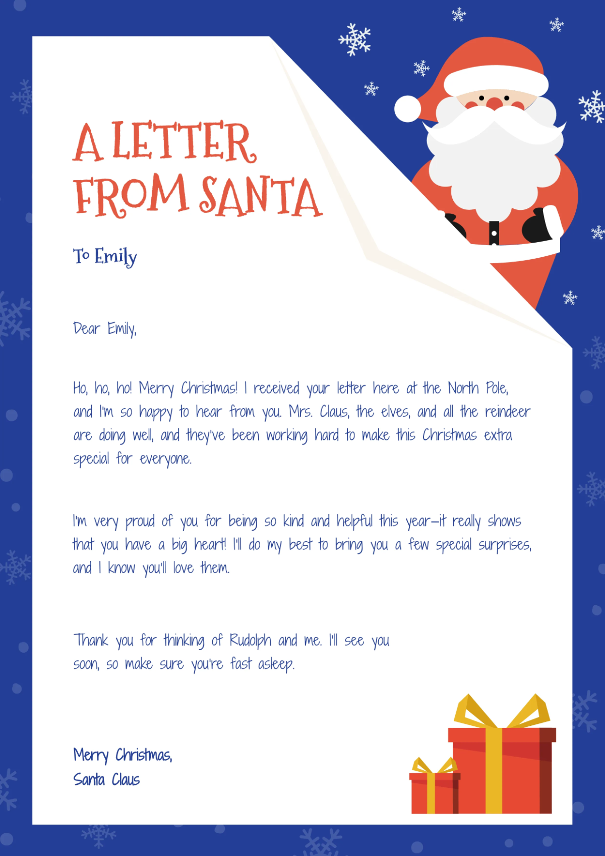 Free Handwritten Santa Letter Template to Edit Online Free Handwritten Santa Letter Template to Edit Online