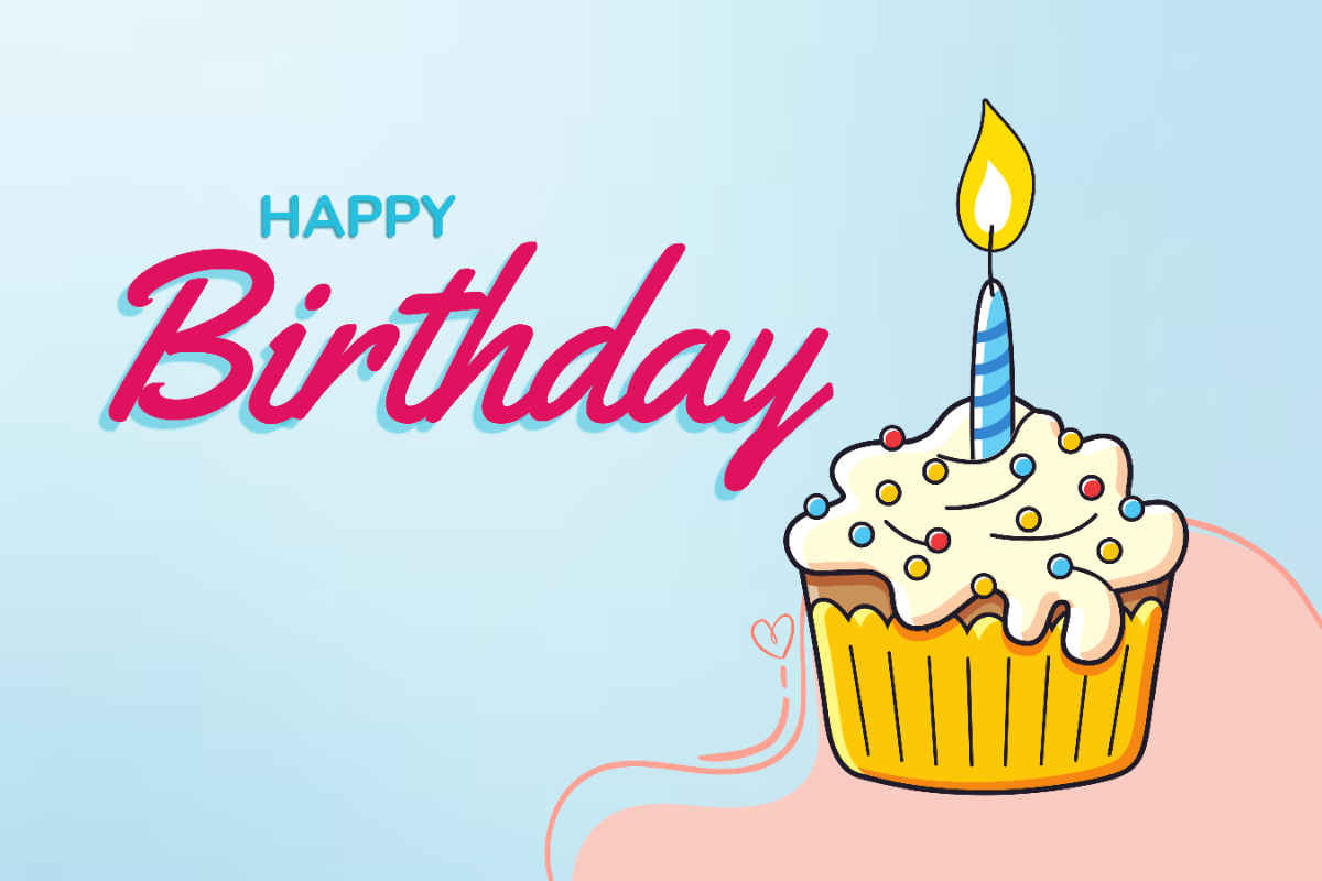 Free Happy Birthday Sign Template to Edit Online