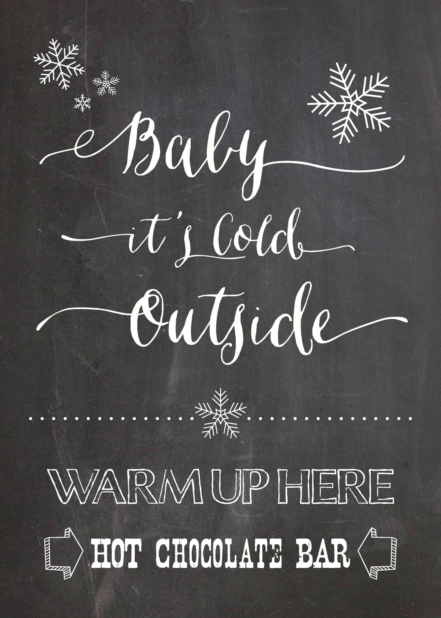 FREE Hot Chocolate Bar Printable  MountainModernLife