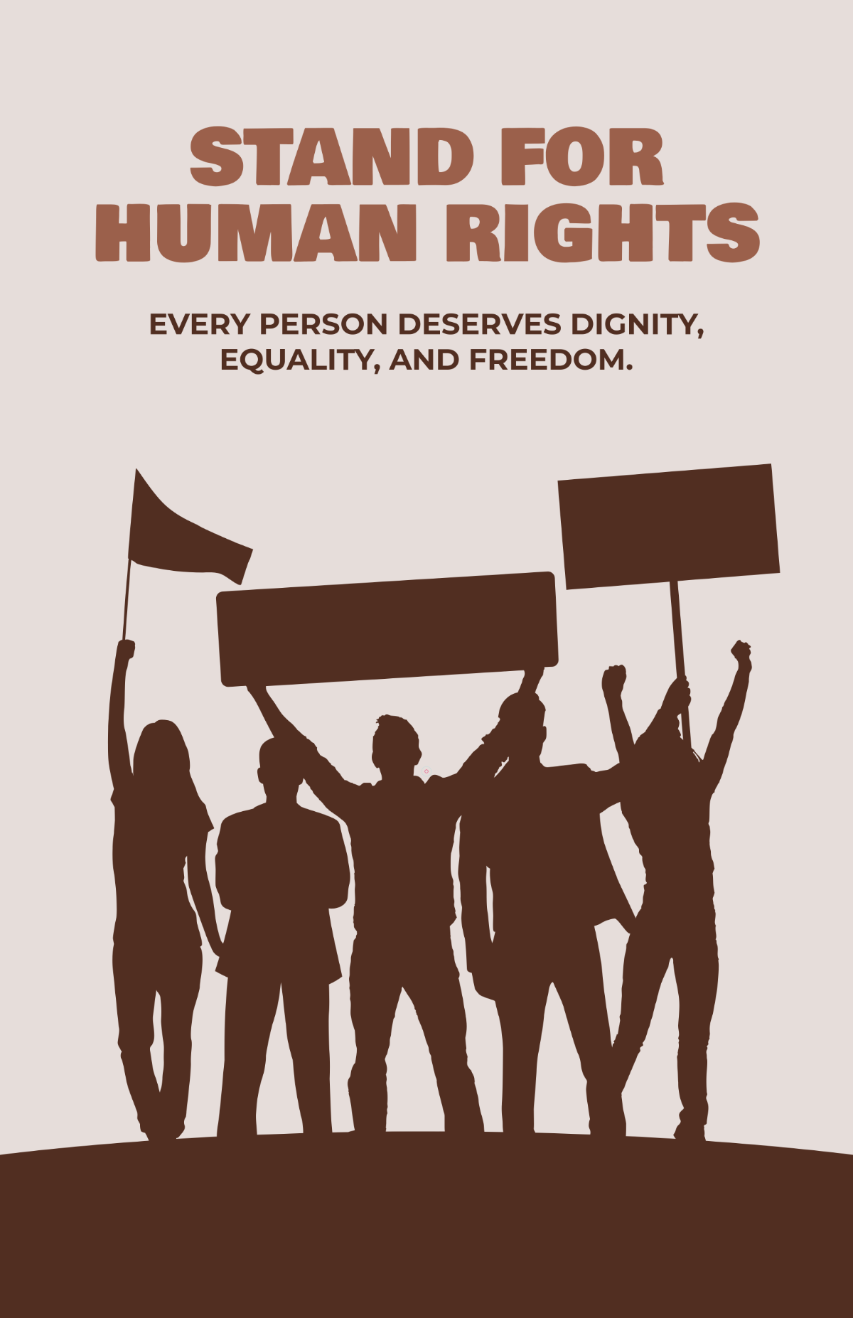 Free Human Rights Poster Templates, Editable and Printable