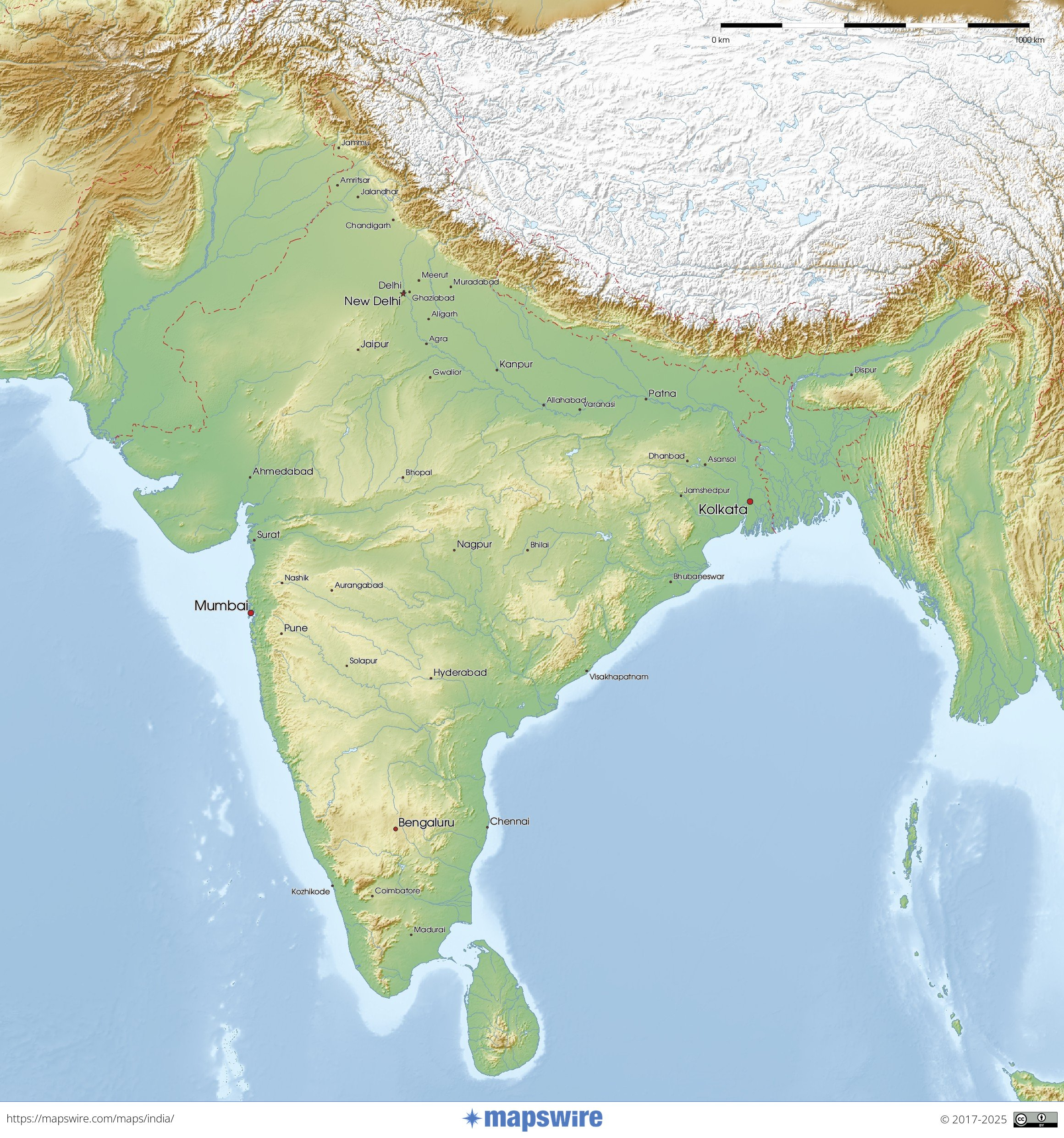 Free Maps of India Mapswire Free Maps of India Mapswire