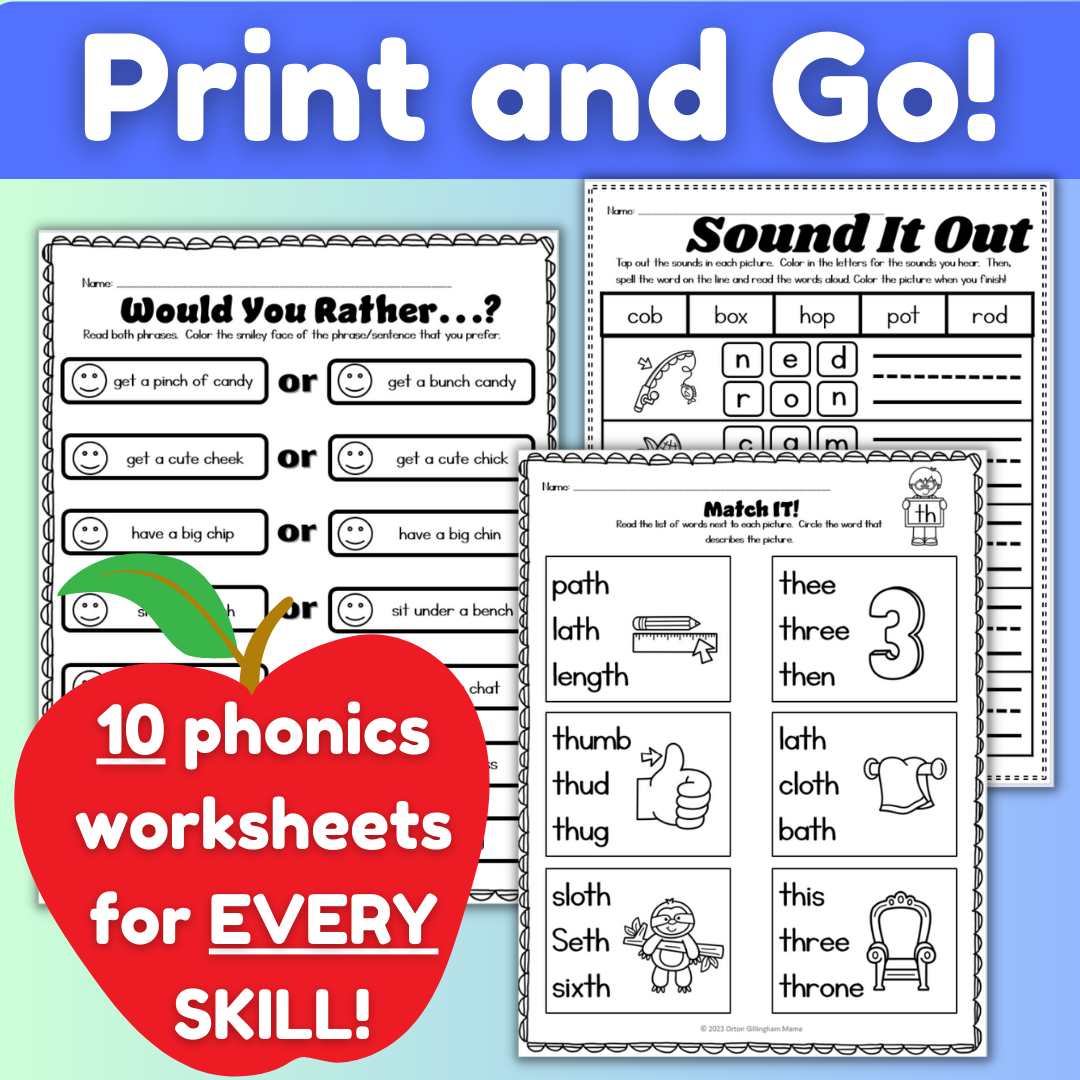 Free orton gillingham worksheet, Download Free orton gillingham