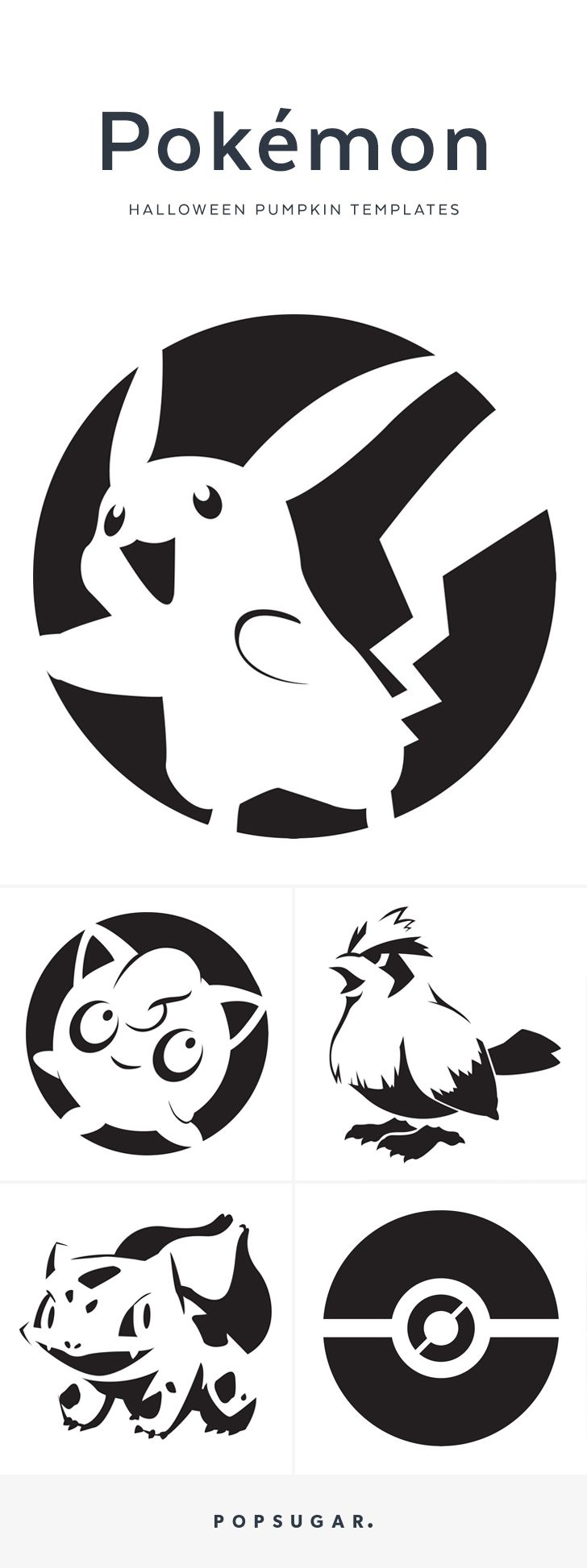 Free Pokémon Pumpkin-Carving Stencils