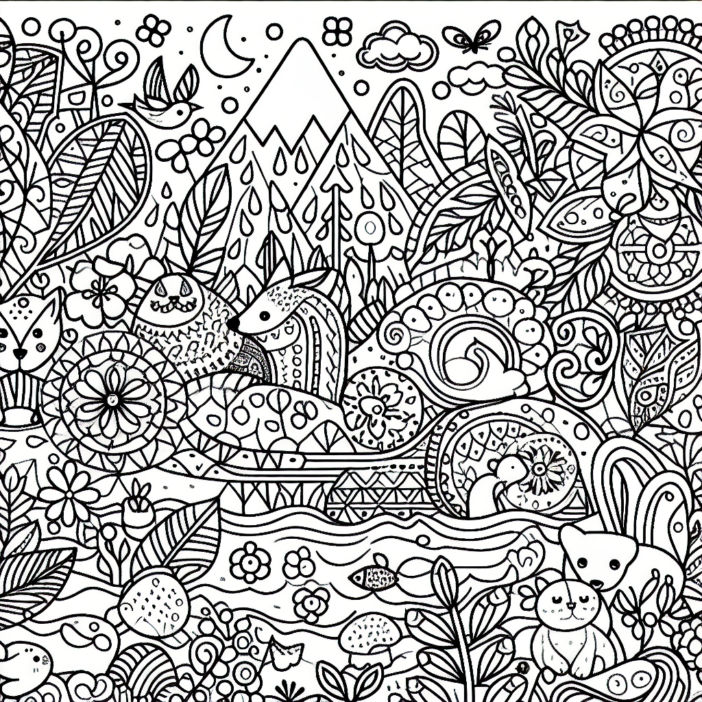 Free Printable Adult Coloring Pages – Custom Paint By Numbers