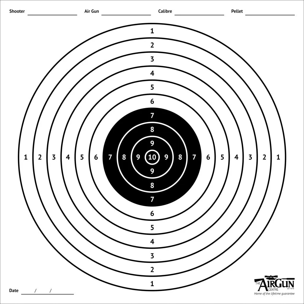 Free Printable Air Rifle Targets (A, cm & 1cm) - The Airgun Centre
