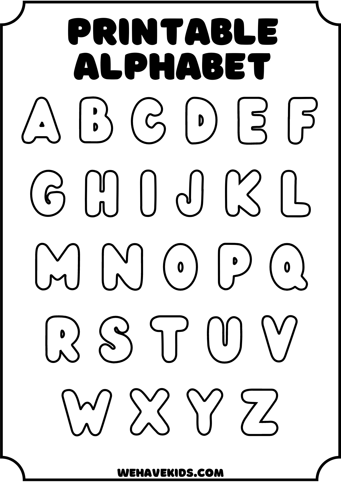 Free Printable Alphabet Stencils for Kids: Crafts, Decor, and More Free Printable Alphabet Stencils for Kids: Crafts, Decor, and More