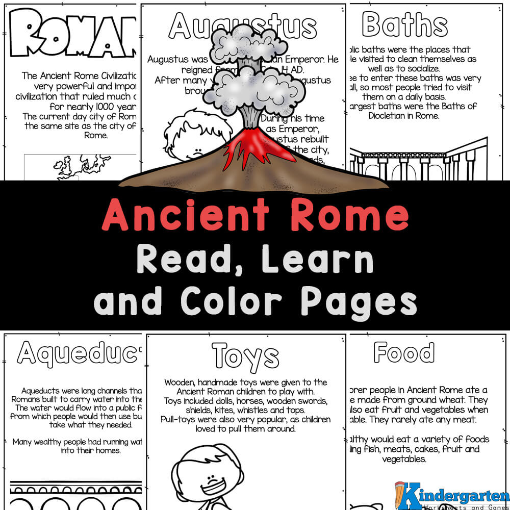 FREE Printable Ancient Romans Coloring Pages