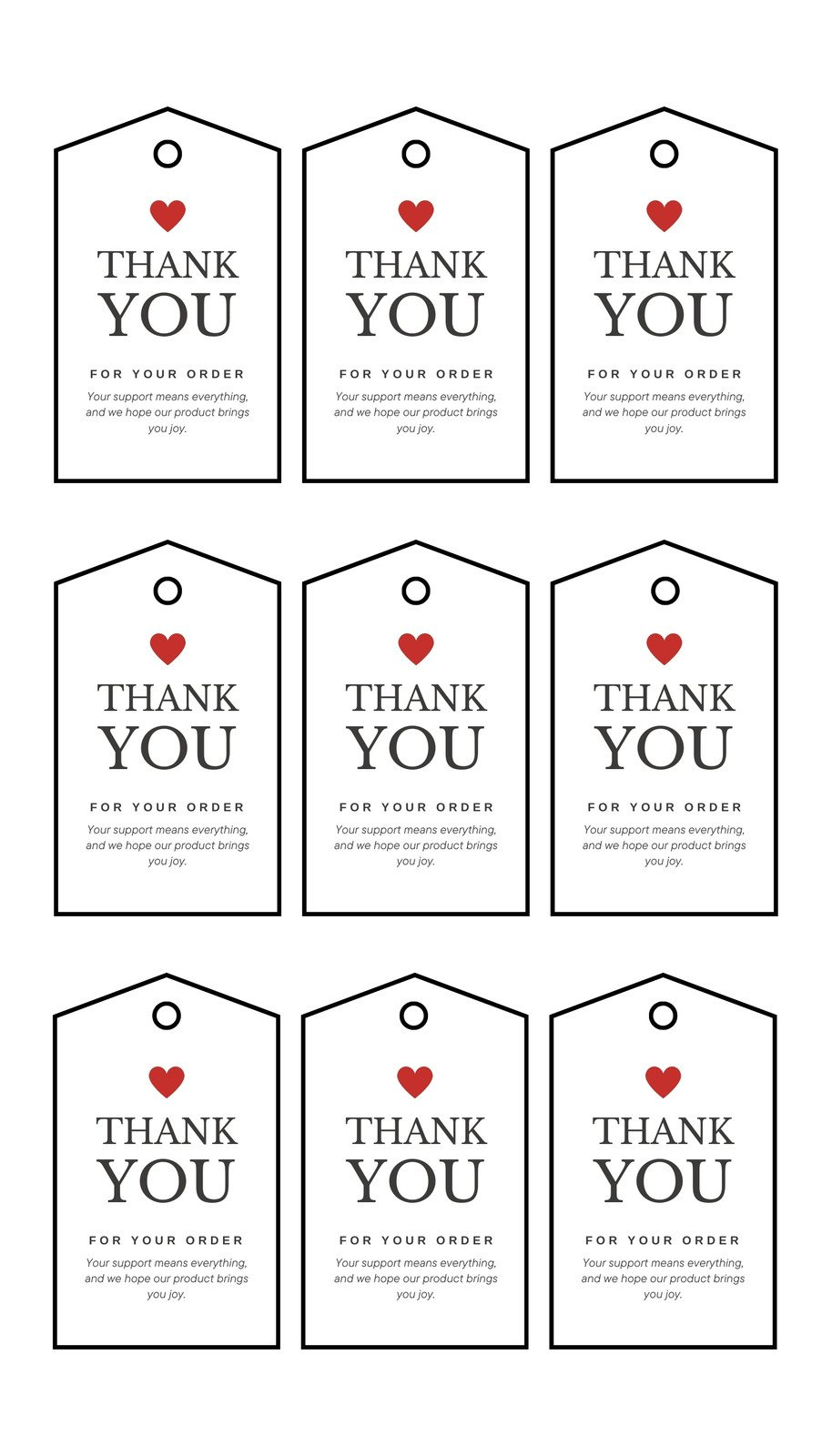 Free, printable and customizable gift tag templates  Canva