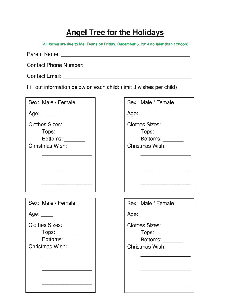 Free printable angel tree tags template: Fill out & sign online Free printable angel tree tags template: Fill out & sign online