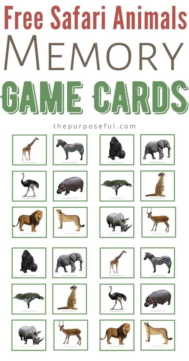 Free Printable Animal Matching Cards