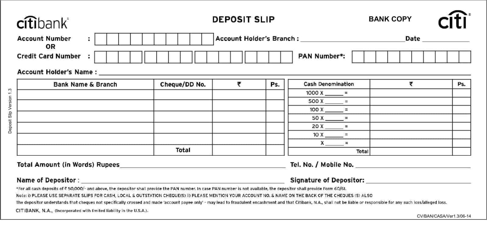 Free Printable Bank Deposit Slip Examples [Filled Out] +PDF