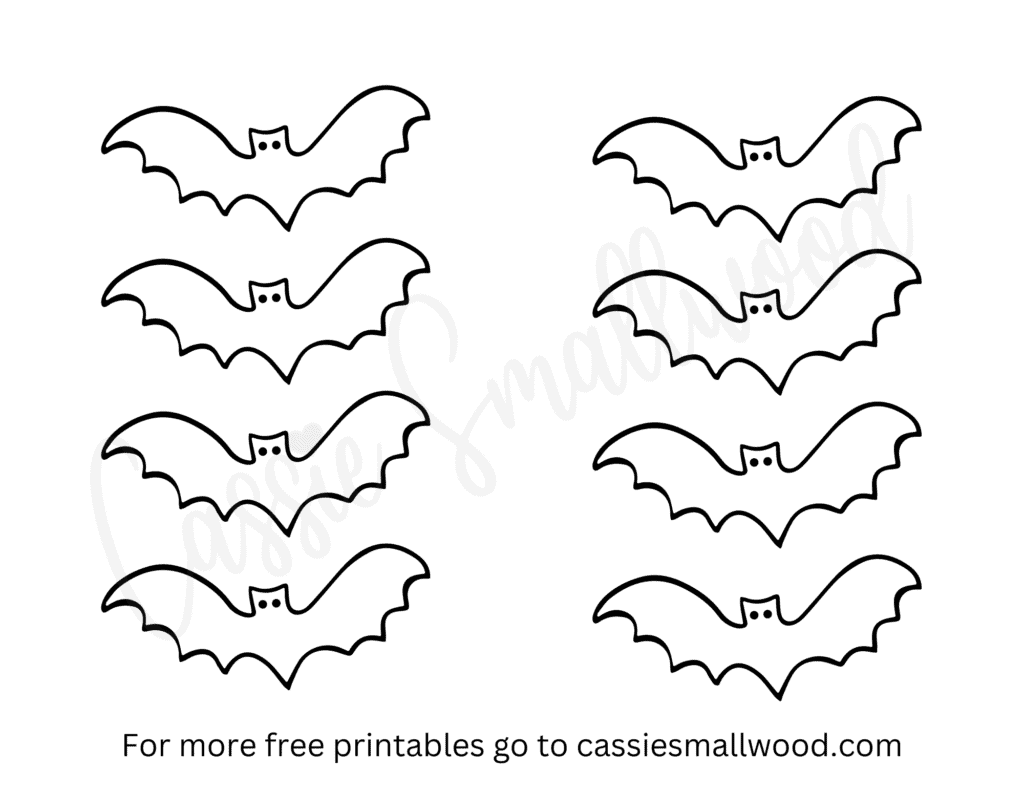 Free Printable Bat Templates (Small, Medium, and Large) - Cassie Free Printable Bat Templates (Small, Medium, and Large) - Cassie