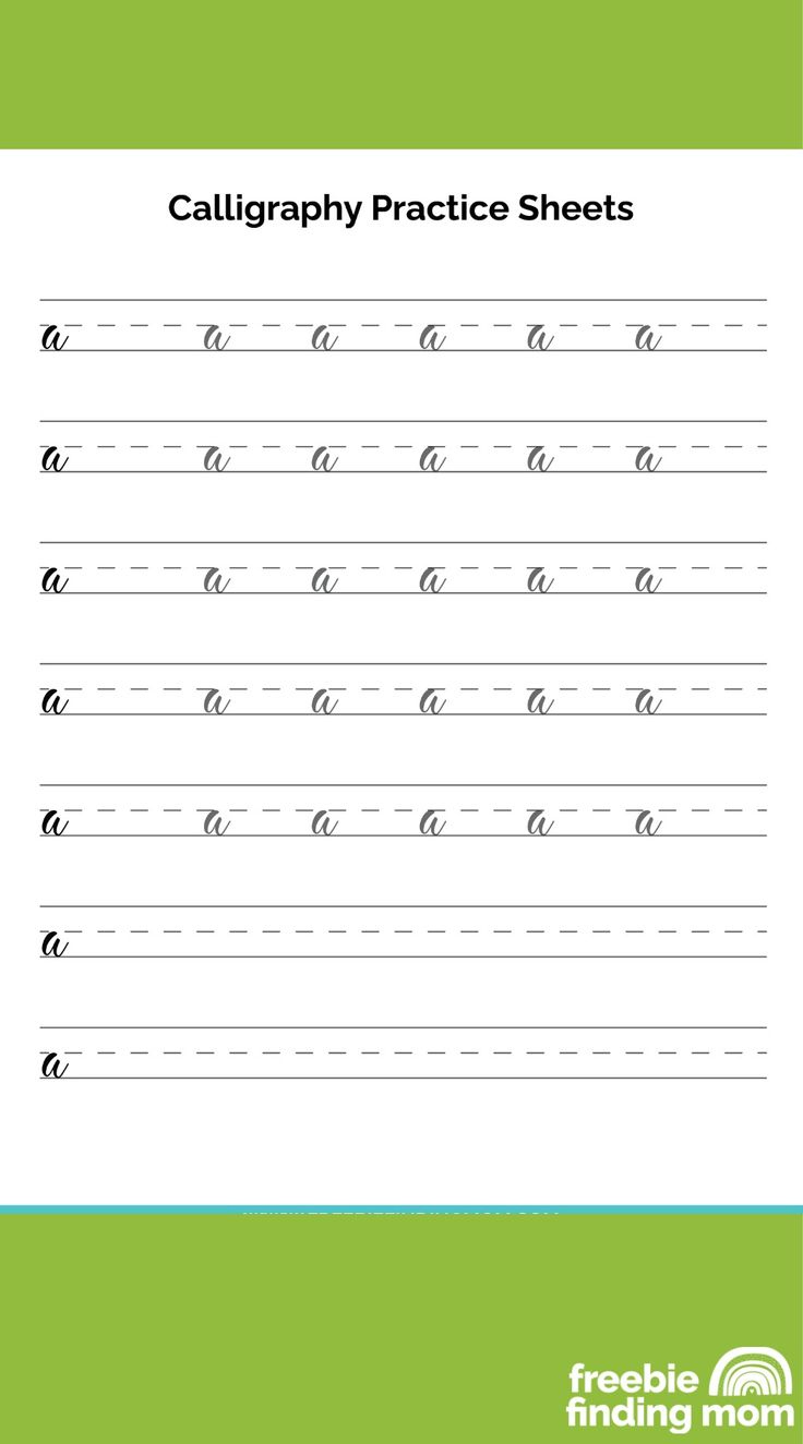 Free Printable Beginner Calligraphy Practice Sheets Free Printable Beginner Calligraphy Practice Sheets