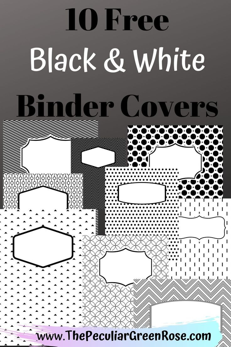 Free Printable Binder Covers