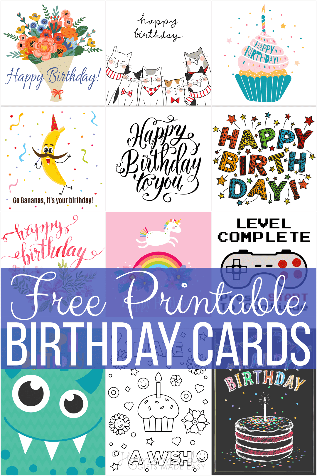 Free Printable Birthday Cards for Everyone Free Printable Birthday Cards for Everyone